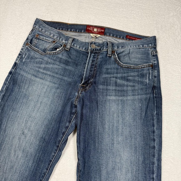 Lucky Brand 361 Vintage Straight Jeans Mens 34x32 Blue Medium Wash Denim - Picture 1 of 16